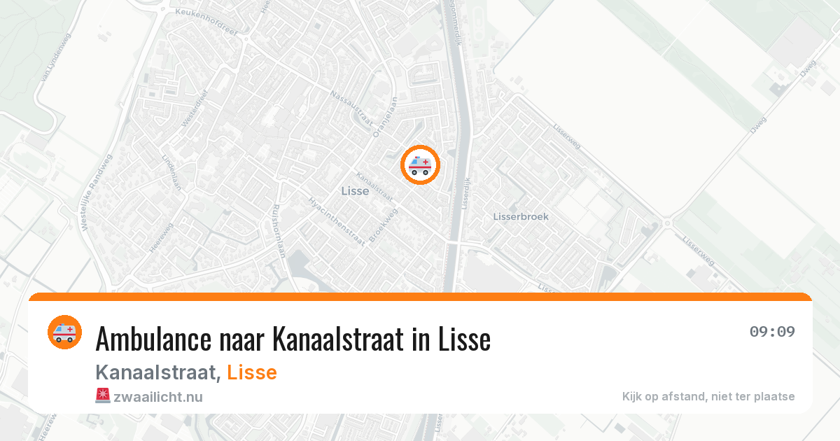 Ambulance naar Kanaalstraat in Lisse — 26 mrt 2026