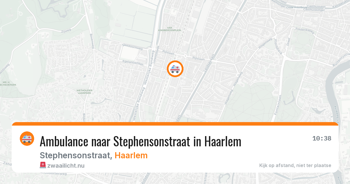 Ambulance naar Stephensonstraat in Haarlem — 10 jul 2026