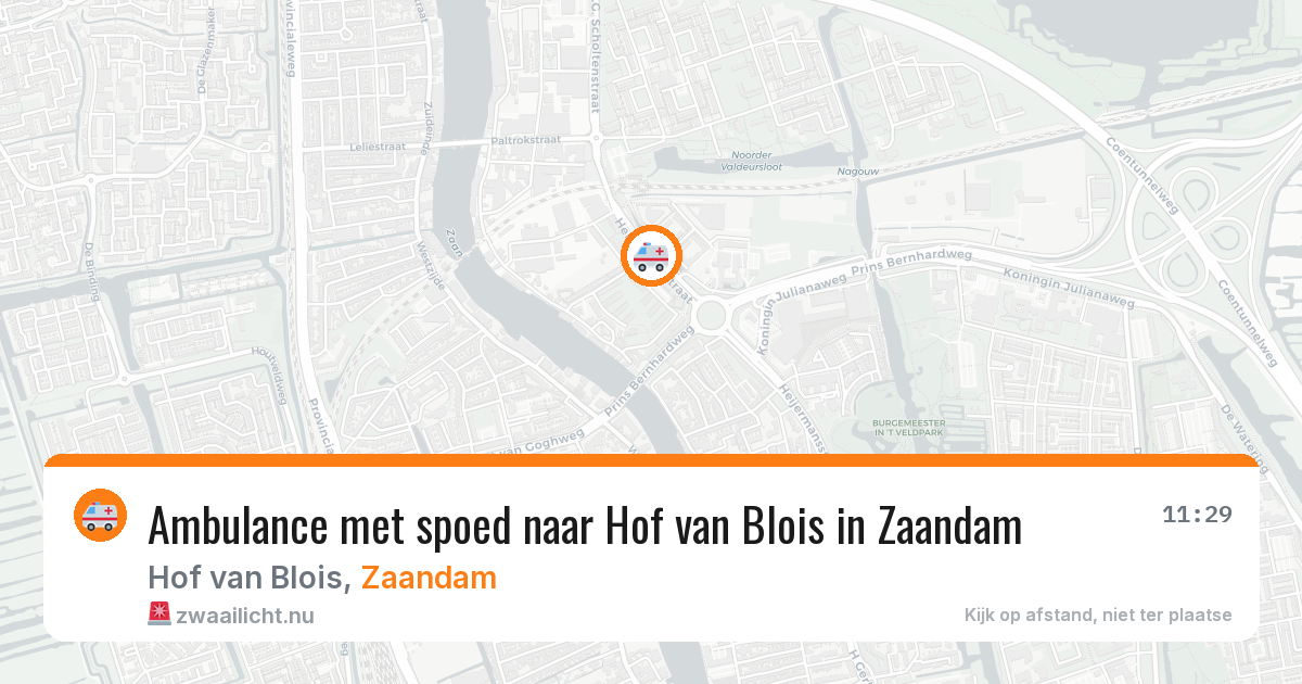 Ambulance met spoed naar Hof van Blois in Zaandam — 28 apr 2026