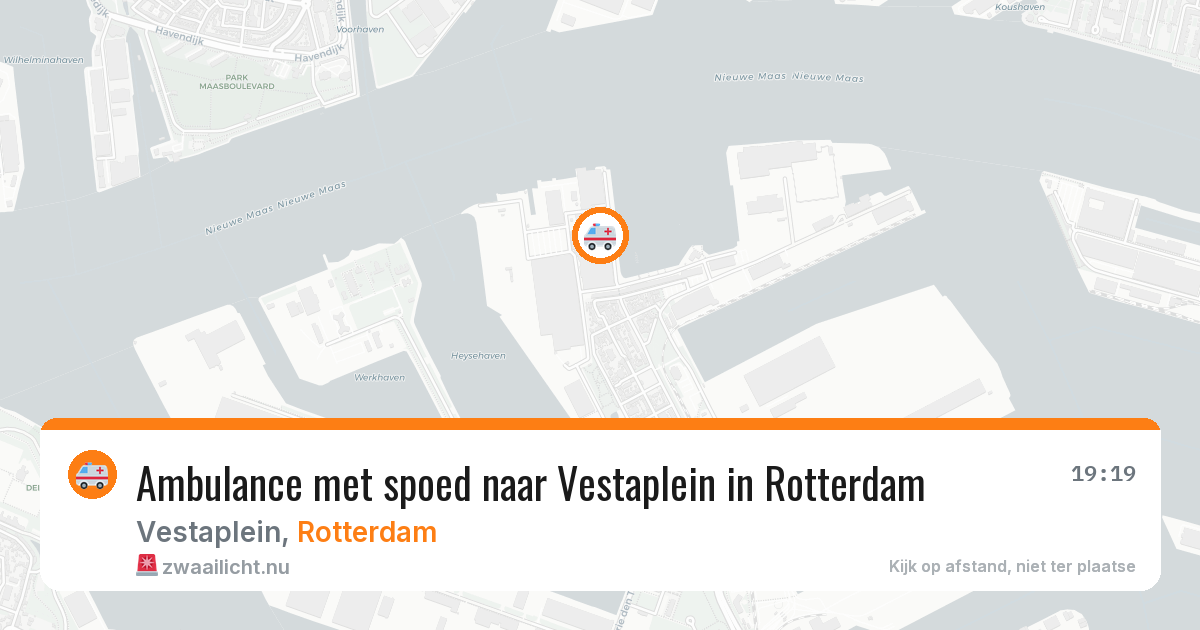 Ambulance met spoed naar Vestaplein in Rotterdam — 24 jul 2026