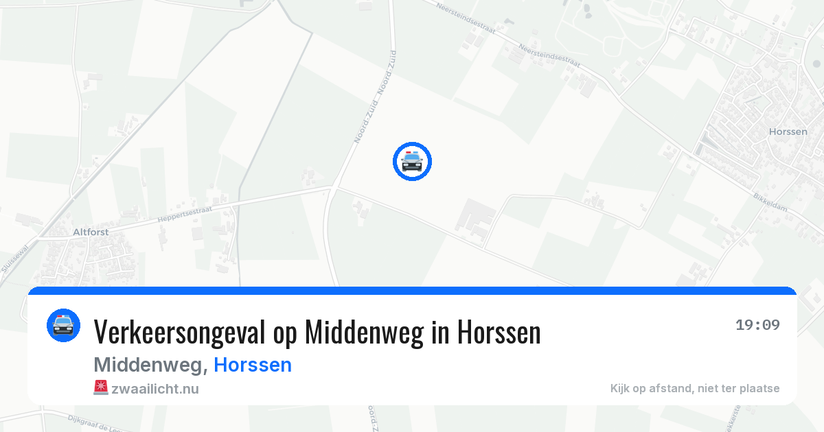 Verkeersongeval op Middenweg in Horssen — 20 jul 2026