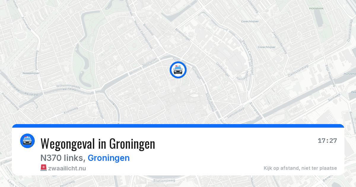 Wegongeval in Groningen — 22 jul 2026