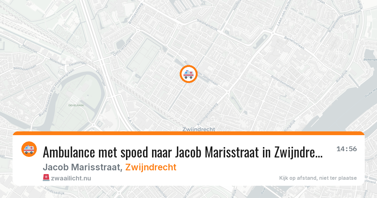 Ambulance met spoed naar Jacob Marisstraat in Zwijndrecht — 5 feb 2026