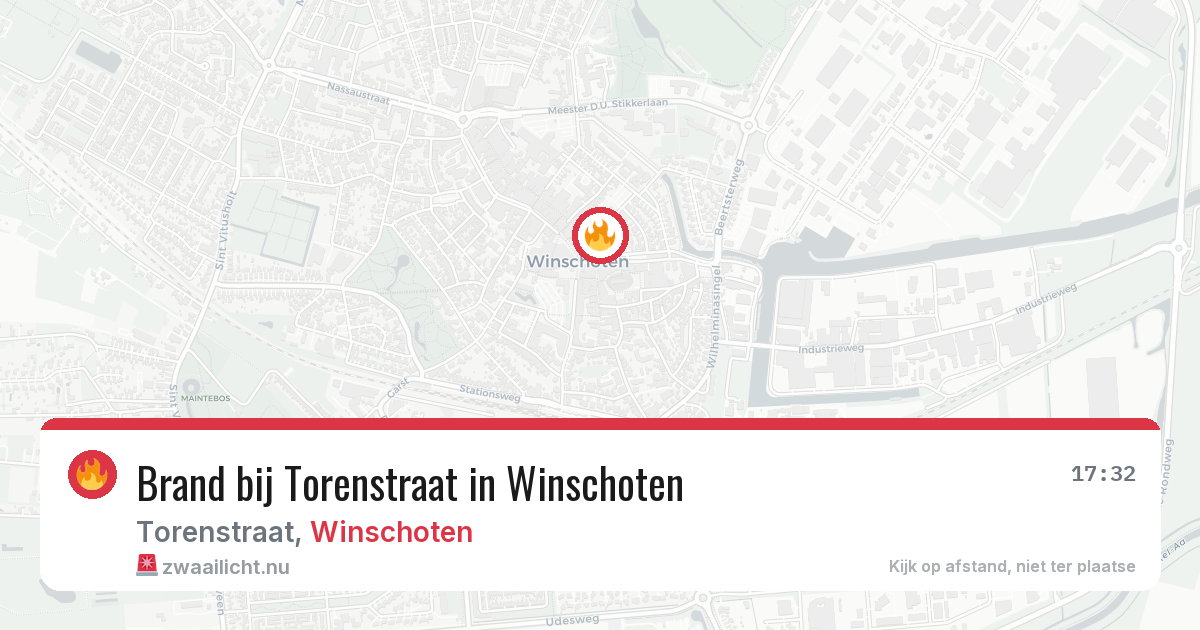 Brand bij Torenstraat in Winschoten — 12 mei 2026
