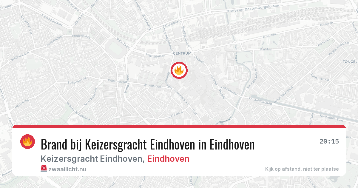 Brand bij Keizersgracht Eindhoven in Eindhoven — 7 apr 2026