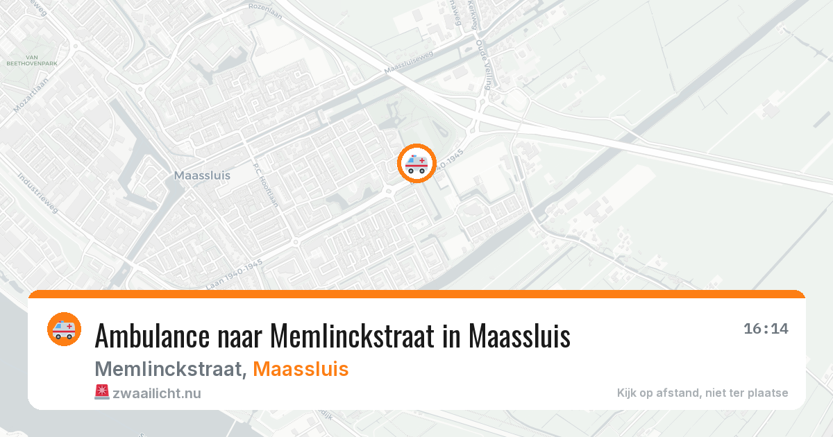 Ambulance naar Memlinckstraat in Maassluis — 10 jul 2026