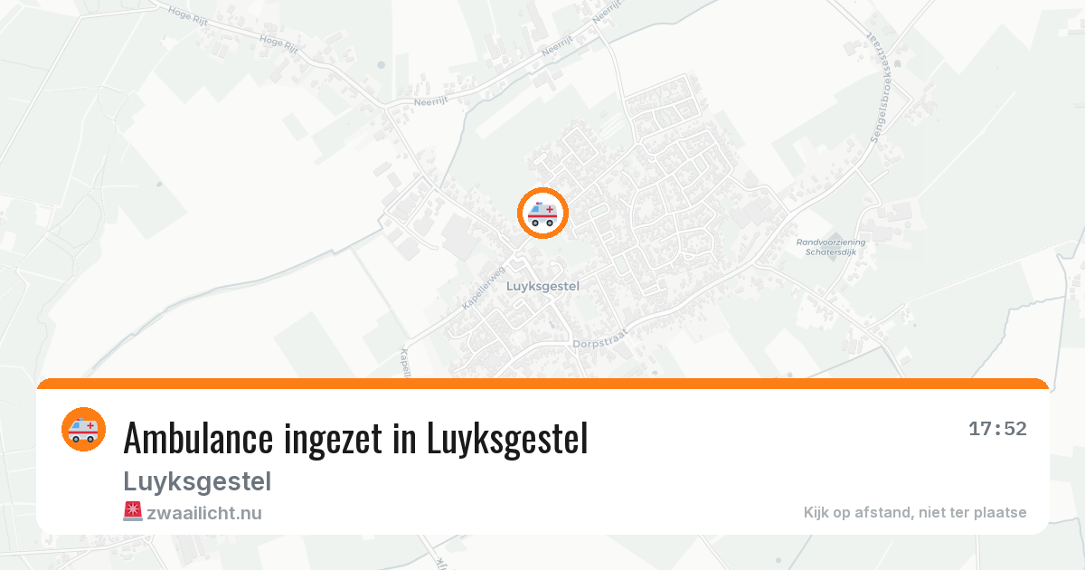 Ambulance ingezet in Luyksgestel — 24 jun 2026