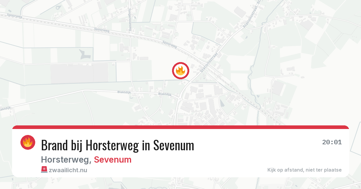 Brand bij Horsterweg in Sevenum — 28 mei 2026