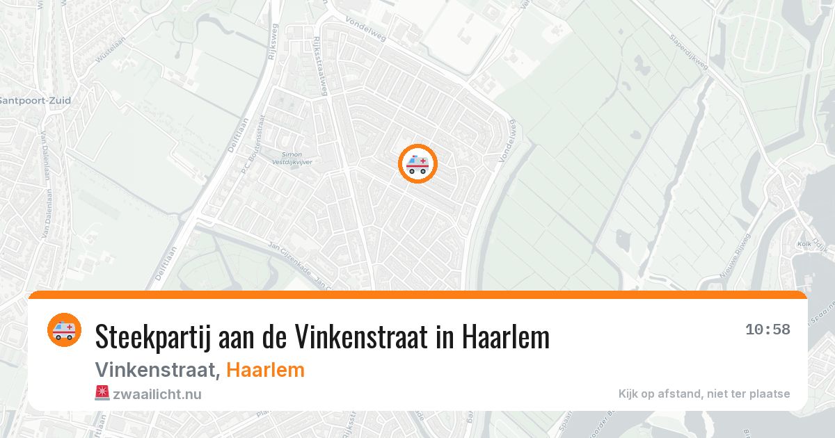 Steekpartij aan de Vinkenstraat in Haarlem — 14 jul 2026