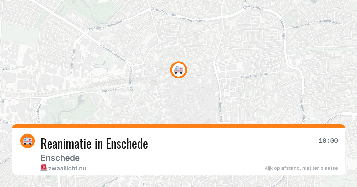 Reanimatie in Enschede — 24 jul 2026