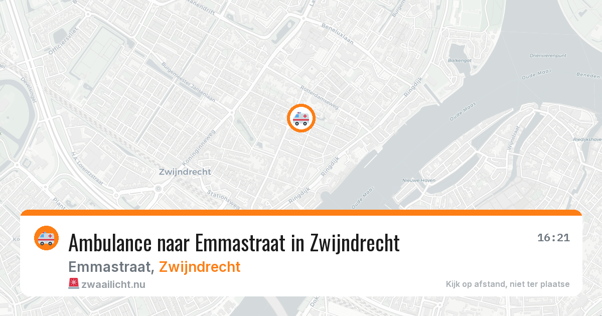 Ambulance naar Emmastraat in Zwijndrecht — 17 jul 2026