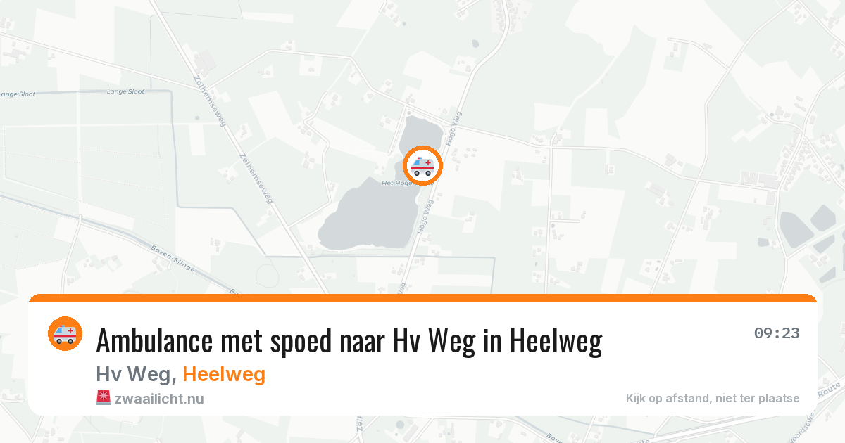 Ambulance met spoed naar Hv Weg in Heelweg — 15 mei 2026