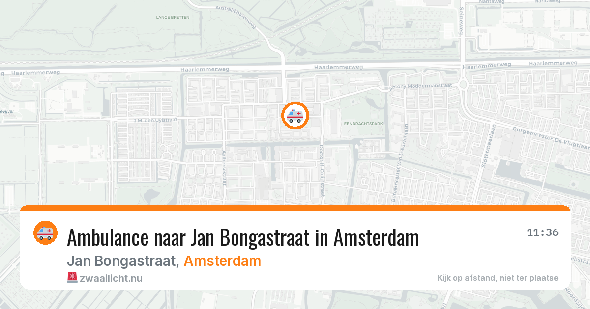 Ambulance naar Jan Bongastraat in Amsterdam — 10 jul 2026