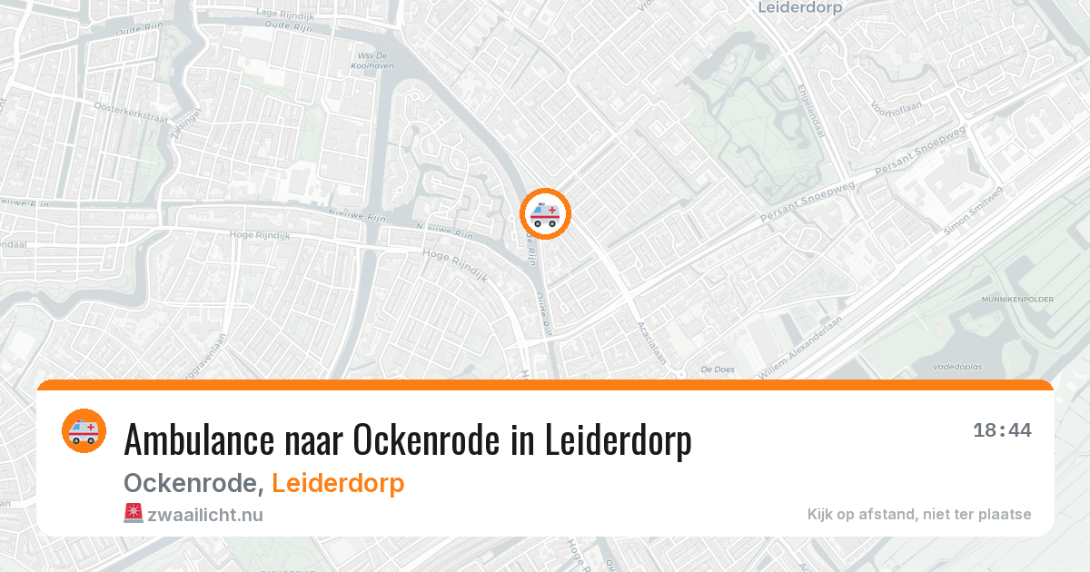 Ambulance naar Ockenrode in Leiderdorp — 17 feb 2026