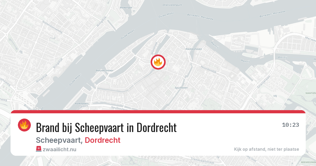 Brand bij Scheepvaart in Dordrecht — 10 jul 2026