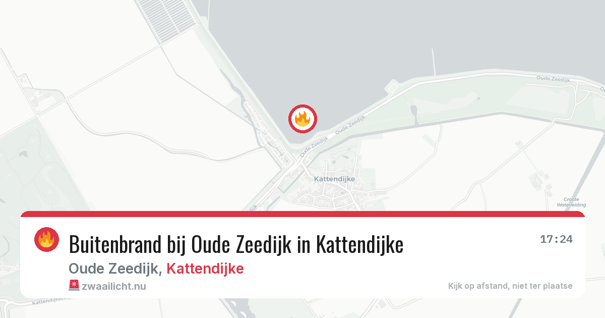 Buitenbrand bij Oude Zeedijk in Kattendijke — 16 mei 2026