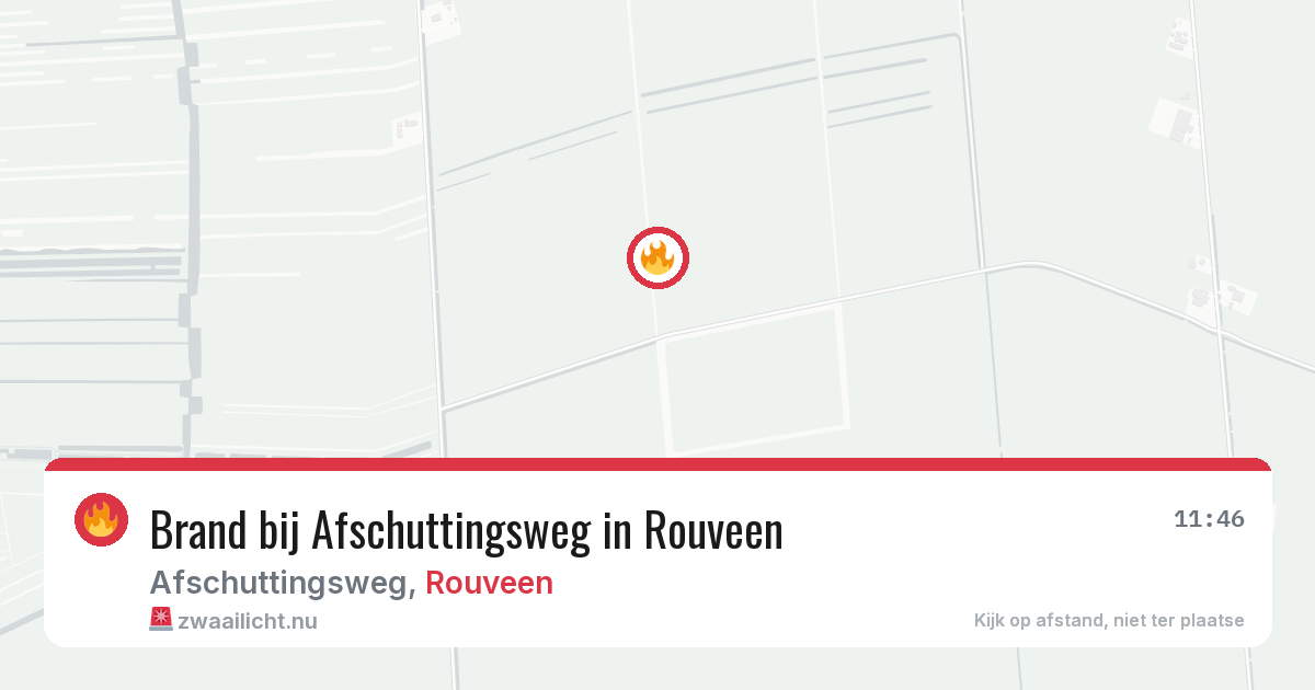 Brand bij Afschuttingsweg in Rouveen — 9 apr 2026