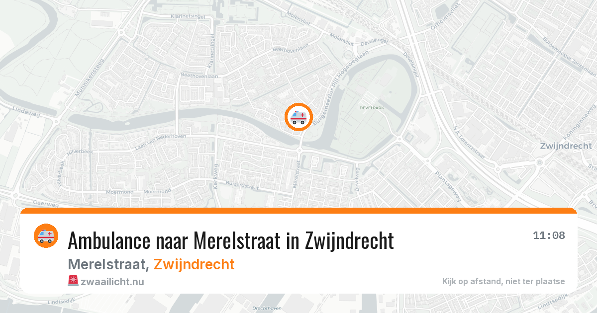 Ambulance naar Merelstraat in Zwijndrecht — 3 jun 2026