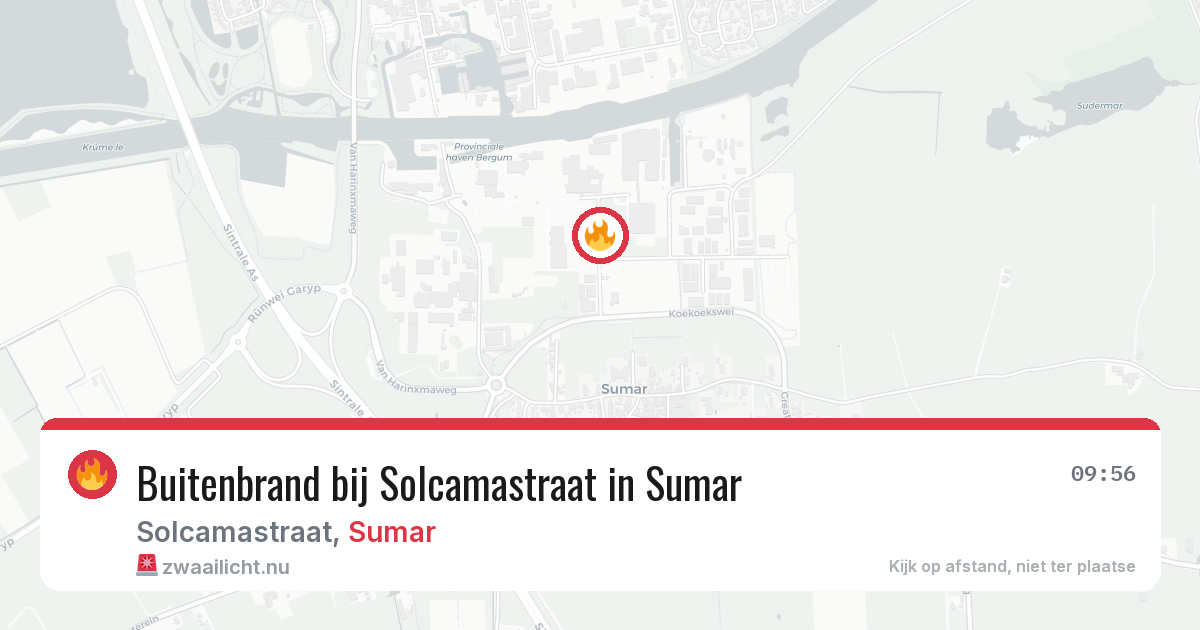 Buitenbrand bij Solcamastraat in Sumar — 24 mei 2026
