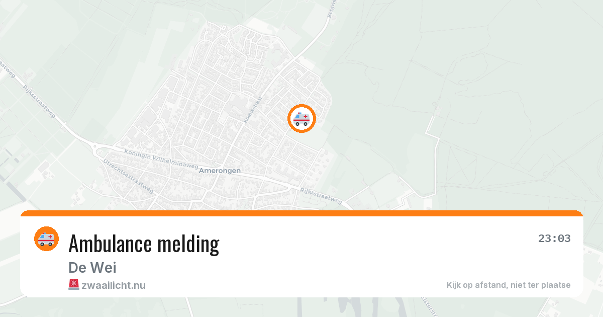 Ambulance melding — 18 apr 2026