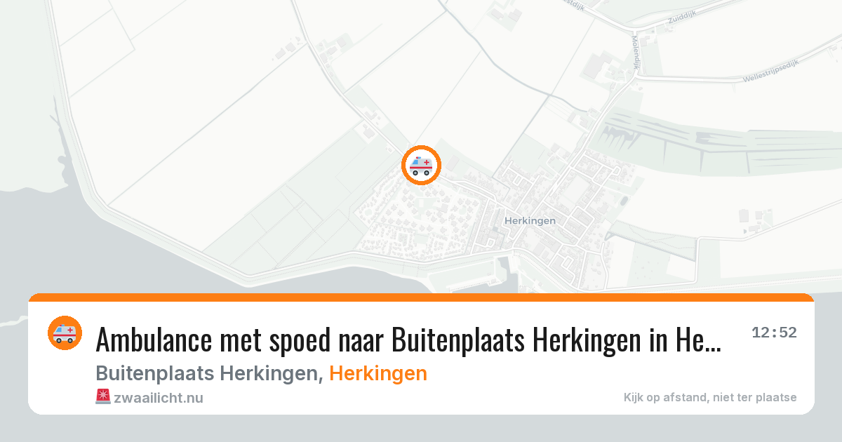 Ambulance met spoed naar Buitenplaats Herkingen in Herkingen — 30 mei 2026