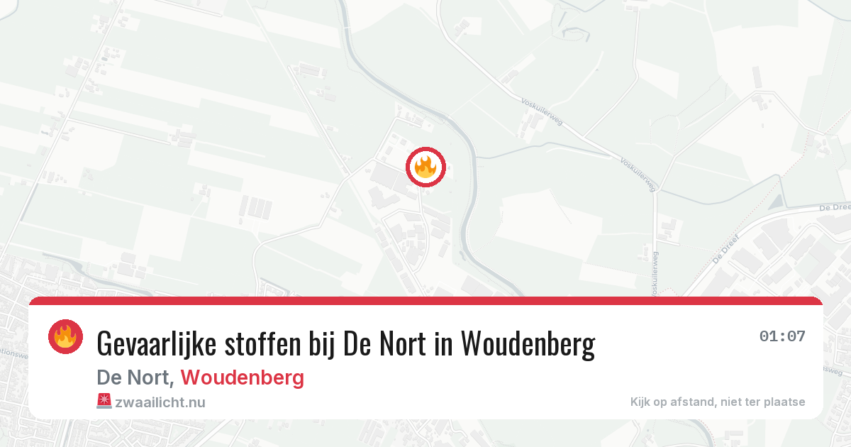 Gevaarlijke stoffen bij De Nort in Woudenberg — 20 mei 2026