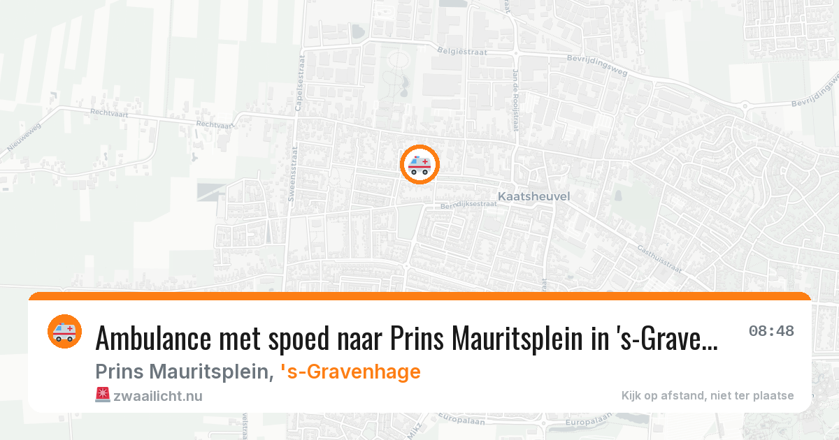 Ambulance met spoed naar Prins Mauritsplein in 's-Gravenhage — 31 mrt 2026