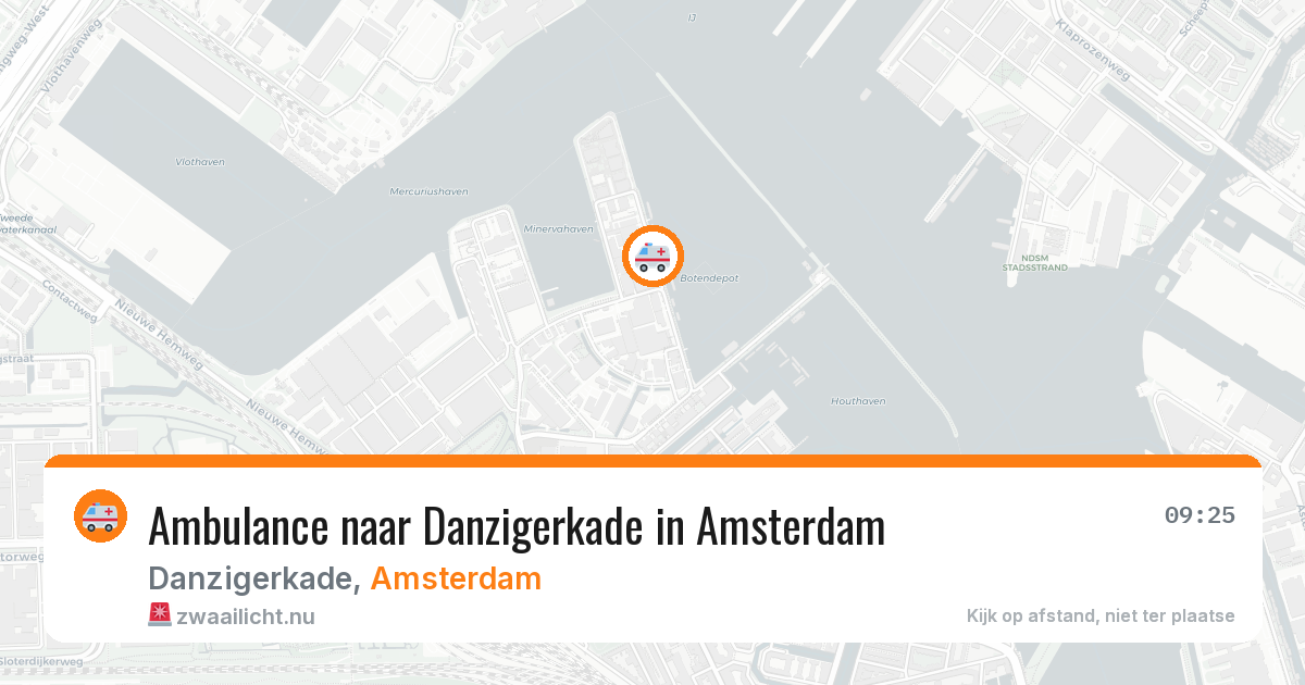 Ambulance naar Danzigerkade in Amsterdam — 21 jul 2026