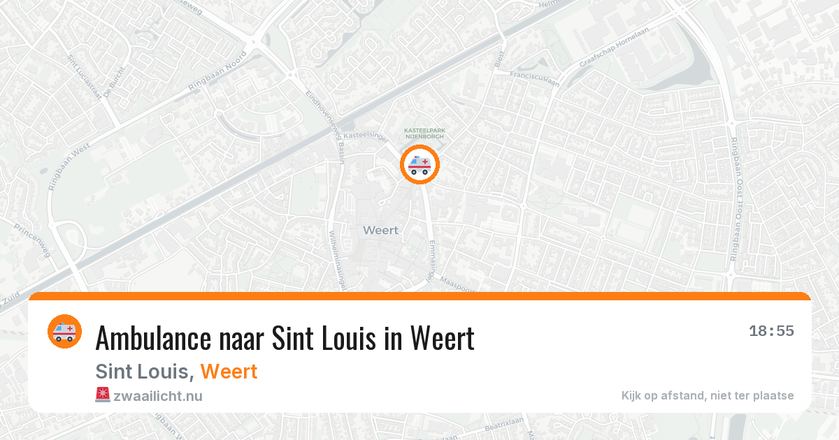 Ambulance naar Sint Louis in Weert — 11 jul 2026
