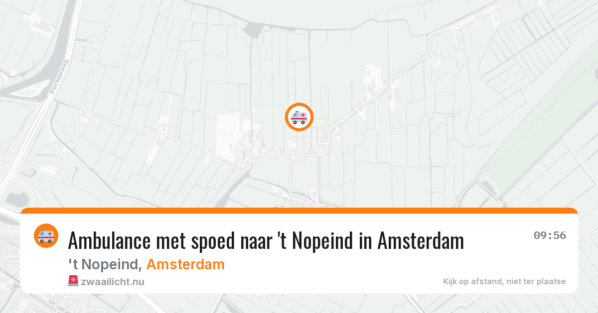 Ambulance met spoed naar 't Nopeind in Amsterdam — 17 jul 2026