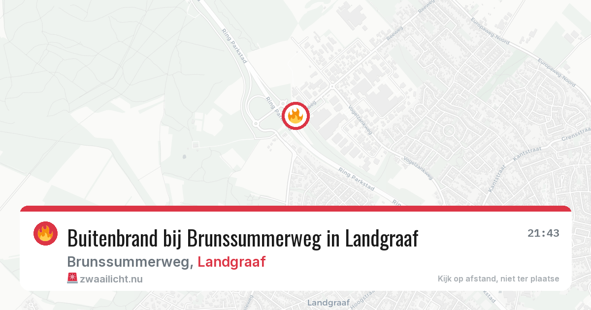 Buitenbrand bij Brunssummerweg in Landgraaf — 18 jul 2026