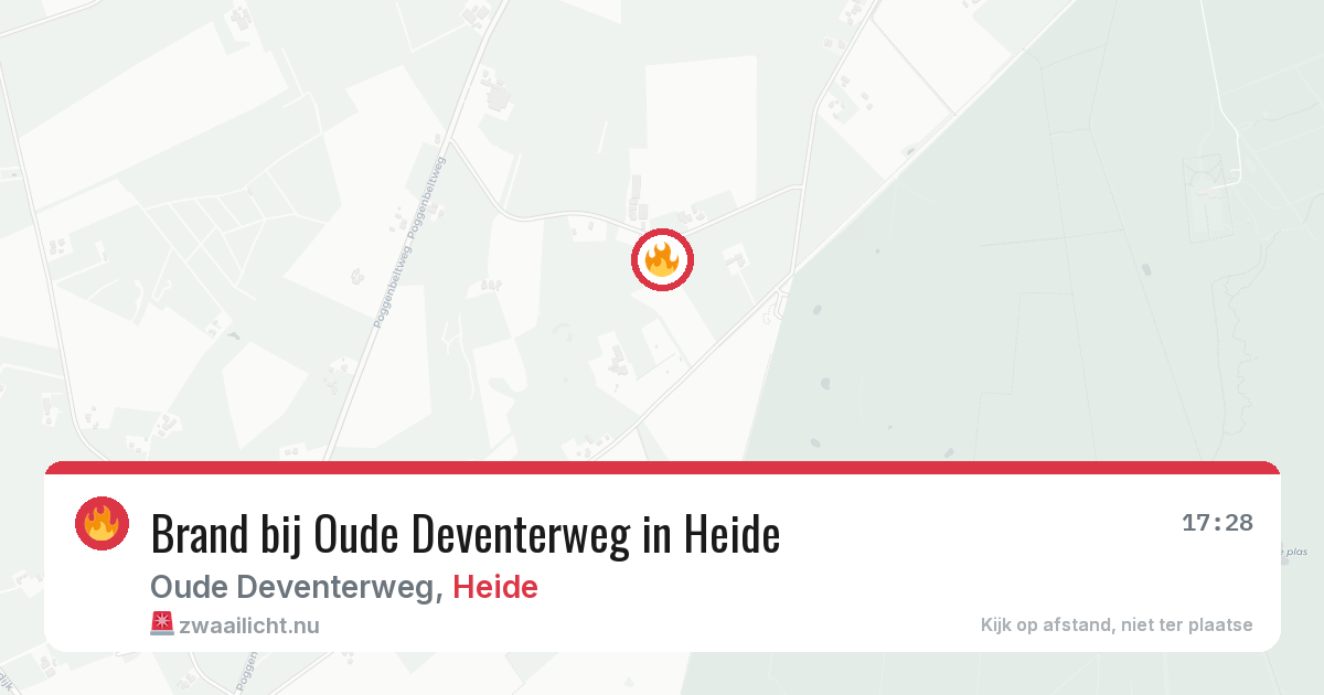 Brand bij Oude Deventerweg in Heide — 28 mei 2026
