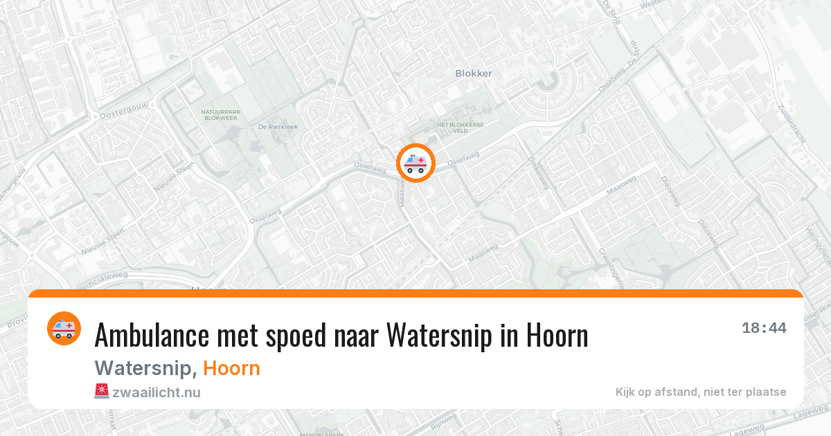 Ambulance met spoed naar Watersnip in Hoorn — 8 jul 2026
