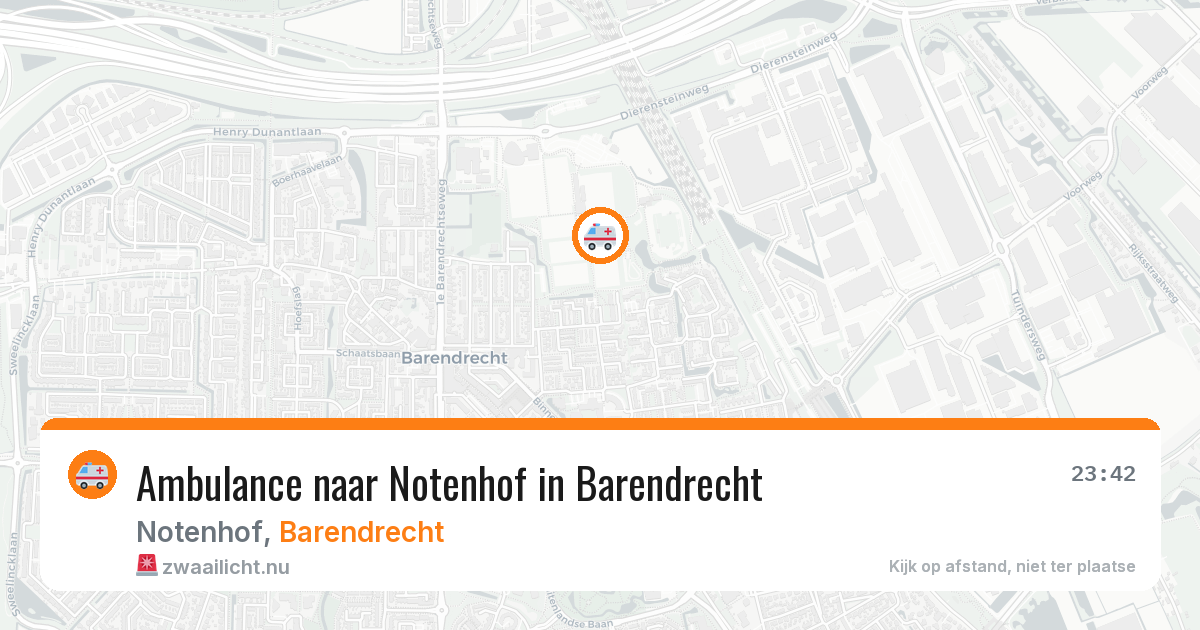 Ambulance naar Notenhof in Barendrecht — 14 jul 2026