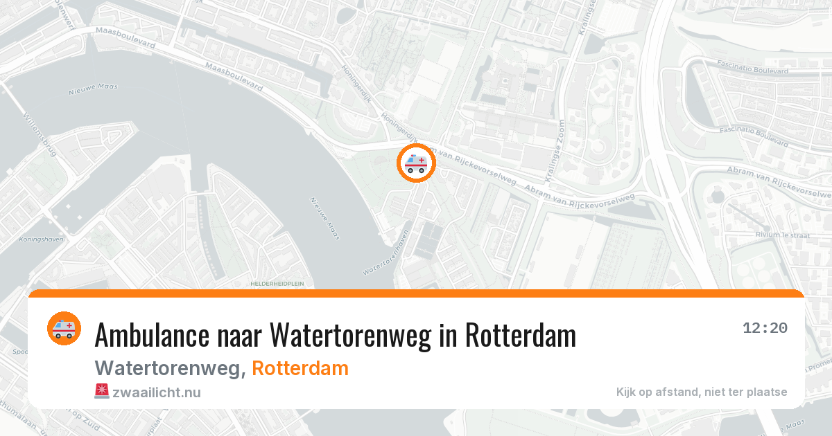 Ambulance naar Watertorenweg in Rotterdam — 19 mei 2026