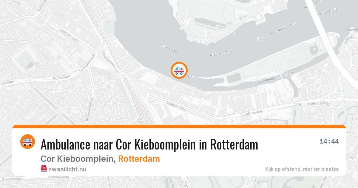 Ambulance naar Cor Kieboomplein in Rotterdam — 6 mei 2026