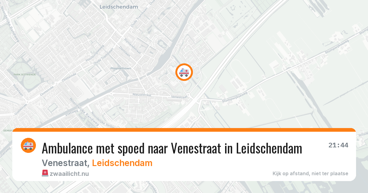 Ambulance met spoed naar Venestraat in Leidschendam — 22 jul 2026