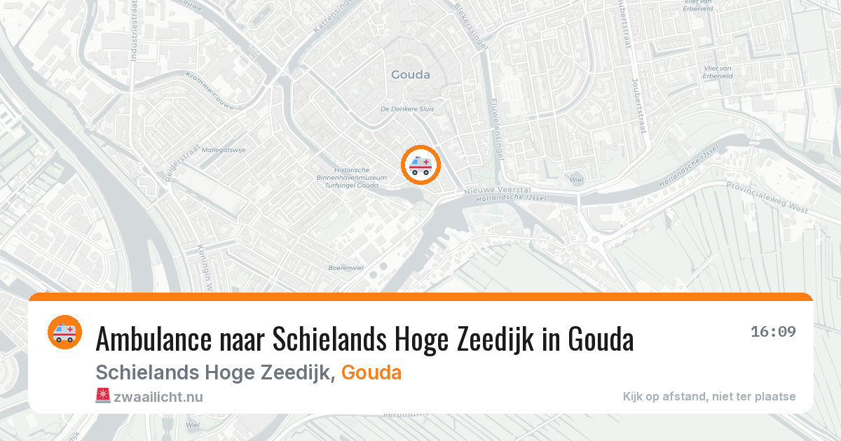 Ambulance naar Schielands Hoge Zeedijk in Gouda — 11 jul 2026