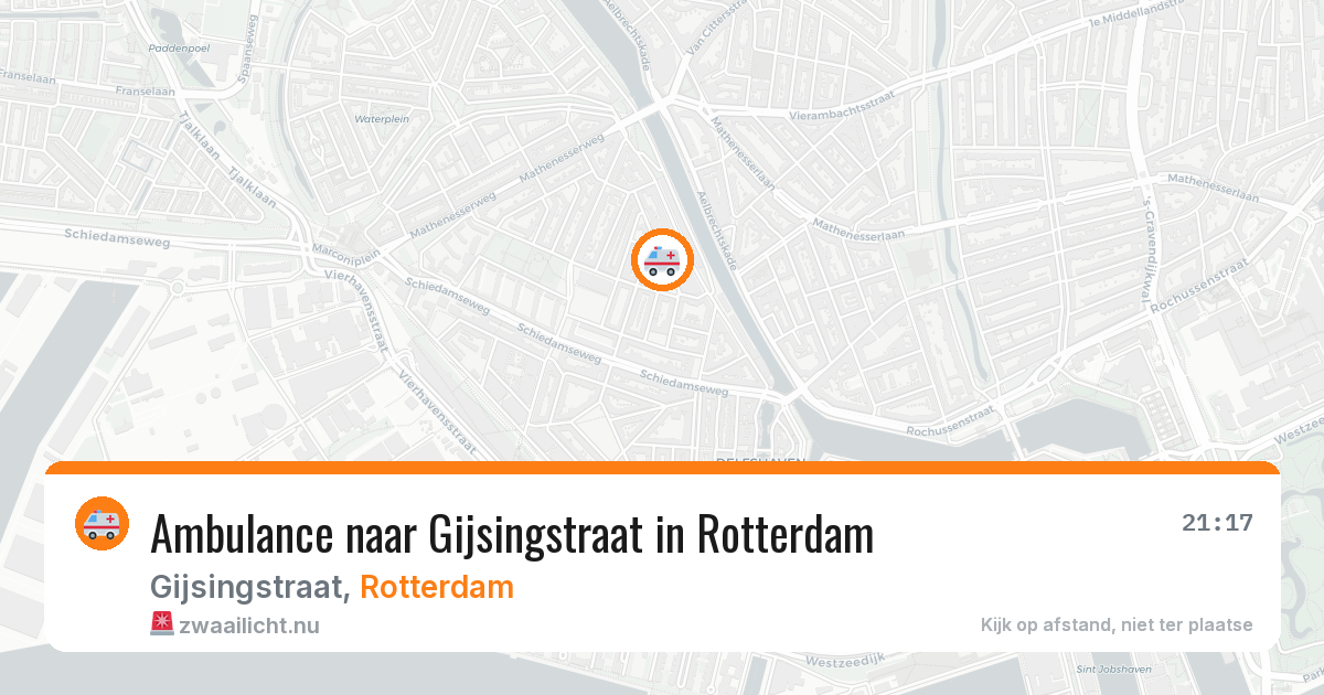 Ambulance naar Gijsingstraat in Rotterdam — 3 mei 2026