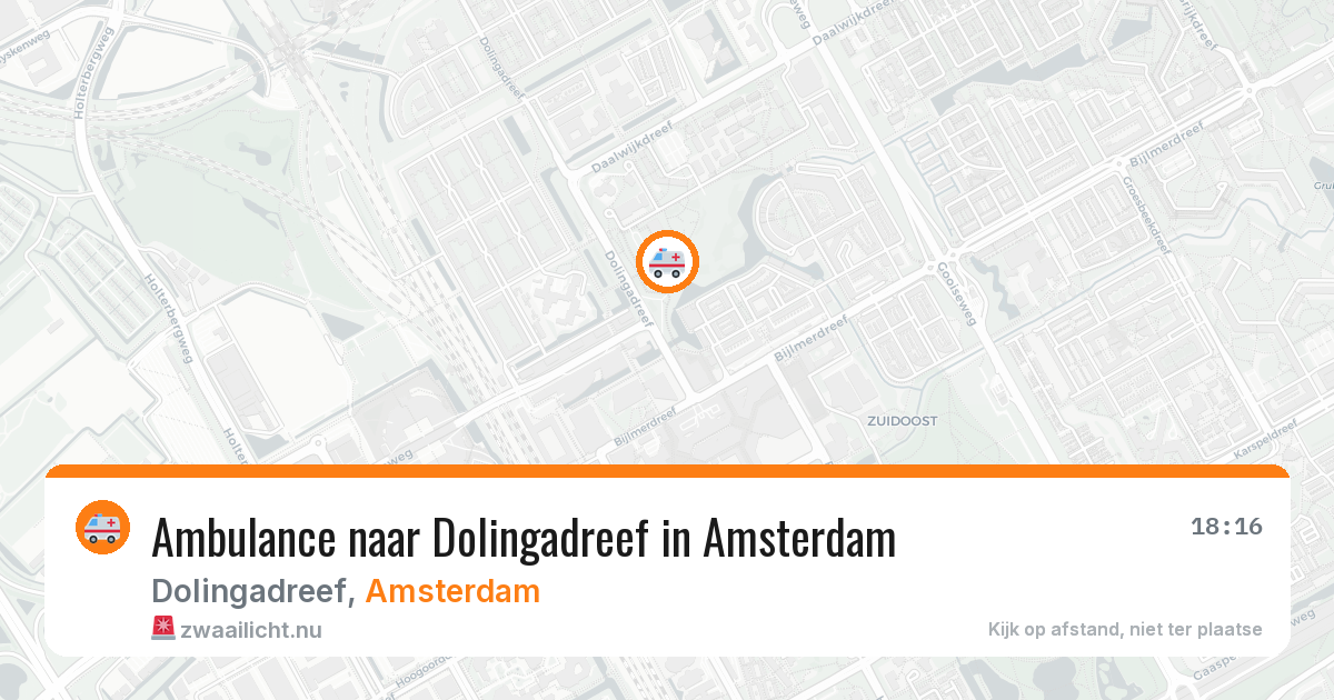 Ambulance naar Dolingadreef in Amsterdam — 15 jul 2026