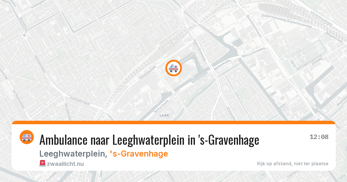 Ambulance naar Leeghwaterplein in 's-Gravenhage — 9 jun 2026