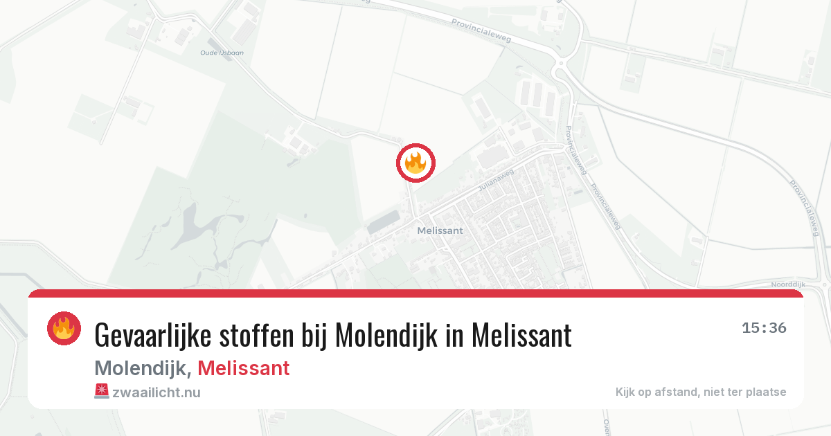 Gevaarlijke stoffen bij Molendijk in Melissant — 29 mei 2026