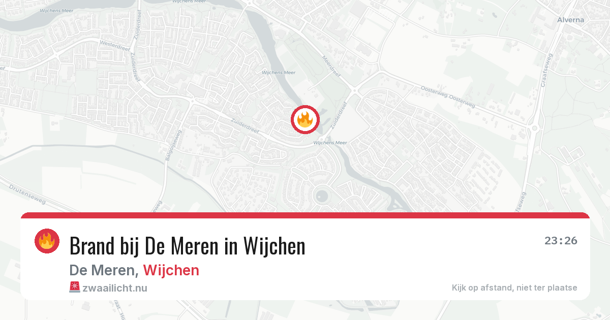 Brand bij De Meren in Wijchen — 5 jun 2026
