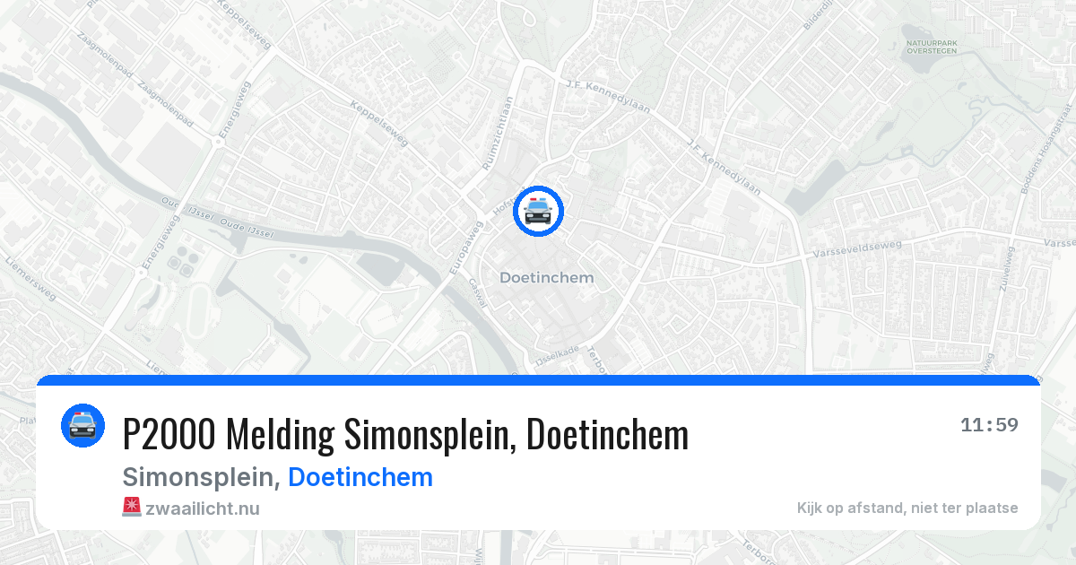 P2000 Melding Simonsplein, Doetinchem — 1 jun 2026