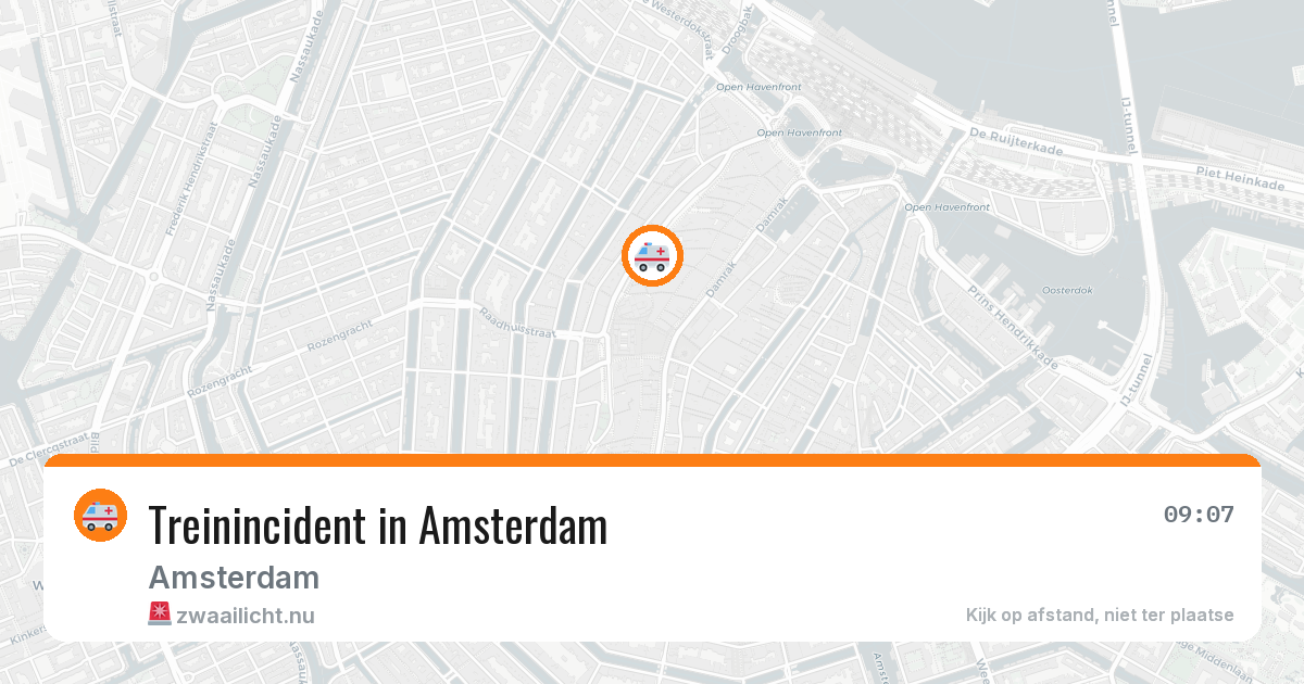 Treinincident in Amsterdam — 26 mrt 2026