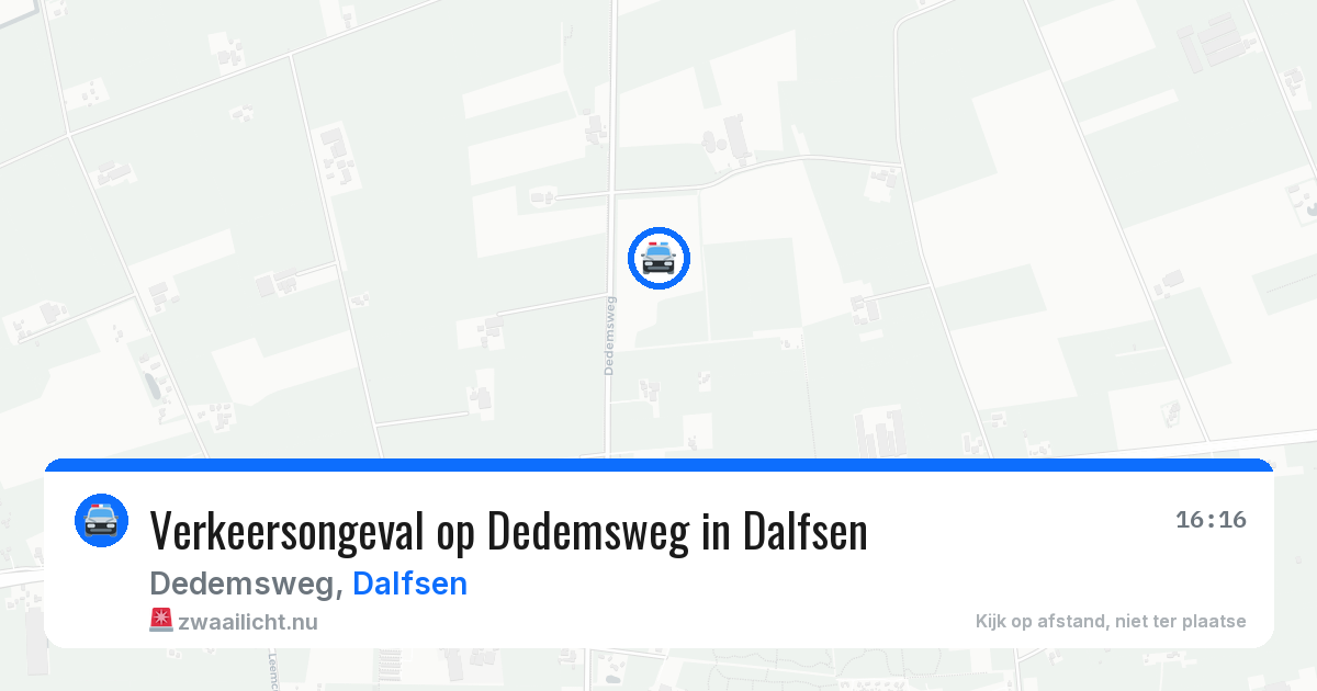 Verkeersongeval op Dedemsweg in Dalfsen — 11 feb 2026