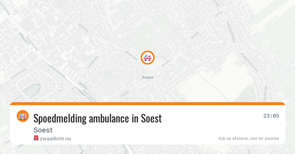 Spoedmelding ambulance in Soest — 16 jan 2026