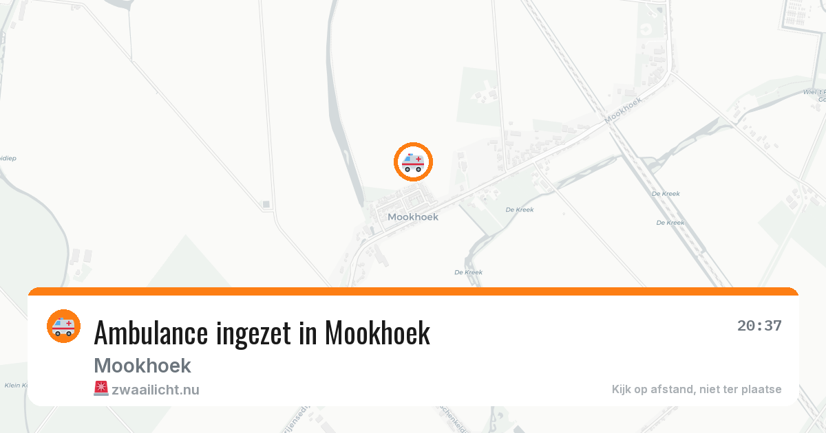Ambulance ingezet in Mookhoek — 8 apr 2026