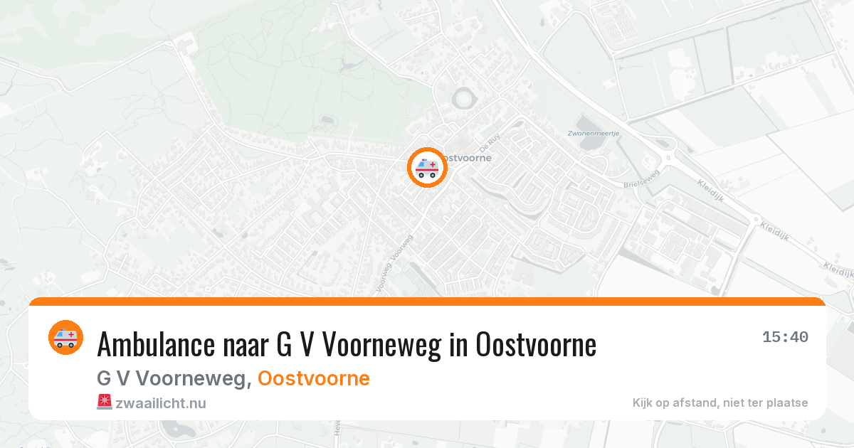 Ambulance naar G V Voorneweg in Oostvoorne — 5 jun 2026