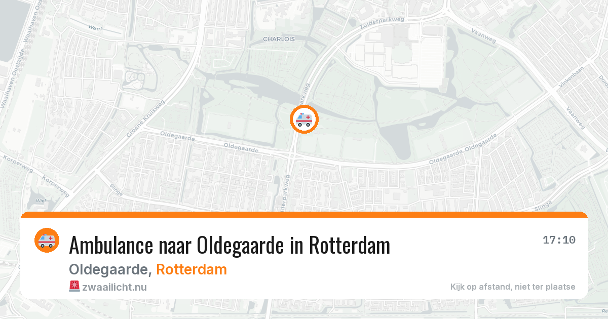 Ambulance naar Oldegaarde in Rotterdam — 6 jun 2026